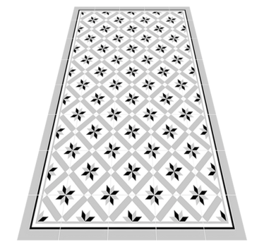 Tapis vinyle cuisine gris hydraulique - TenStickers
