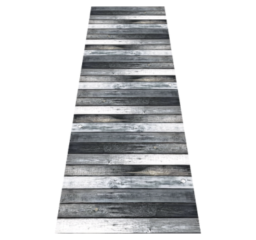Tapis vinyle cuisine texture du bois - TenStickers