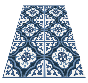 Tapis vinyle salon majorica bleue portugaise - TenStickers