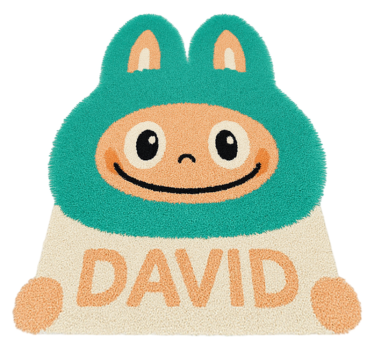 Tapis vinyle autres tapis labubu turquoise personnalisé - TenStickers