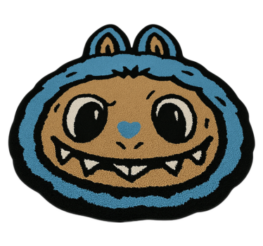 Tapis vinyle autres tapis motif labubu bleu - TenStickers