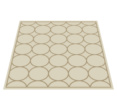 Tapis vinyle cuisine motif beige sable - TenStickers