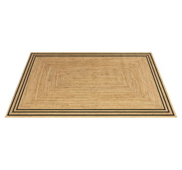 Tapis vinyle cuisine texture jute naturelle - TenStickers