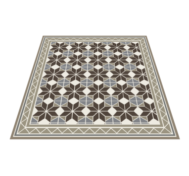 Tapis vinyle salon motif étoile rustique - TenStickers