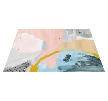 Tapis vinyle salon art collant coloré - TenStickers