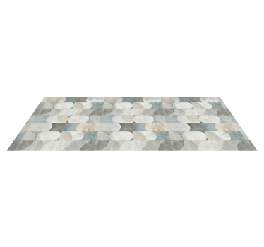 Tapis vinyle cuisine mosaïque de pilules moderne - TenStickers