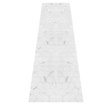 Tapis vinyle cuisine carreaux hexagonaux gris élégants - TenStickers