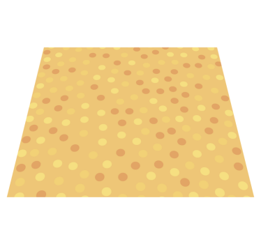 Tapis vinyle cuisine oranges en cercles - TenStickers