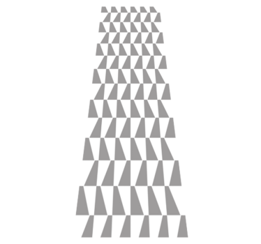 Tapis vinyle chambre triangles gris - TenStickers