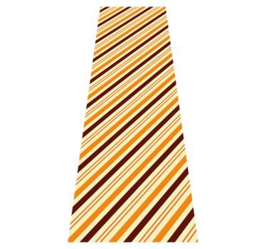 Tapis vinyle chambre motif rétro orange et marron - TenStickers