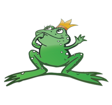 Tapis vinyle pour enfants grenouille royale - TenStickers