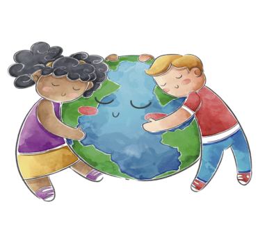 Tapis vinyle pour enfants globe pour enfants - TenStickers