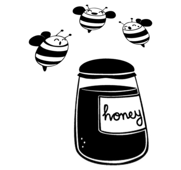Tapis vinyle pour enfants miel et abeilles - TenStickers