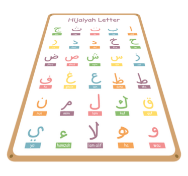 Tapis vinyle pour enfants alphabet arabe - TenStickers