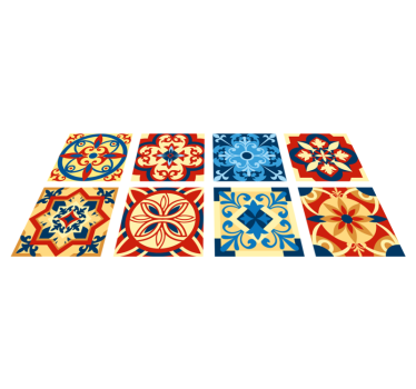 Tapis vinyle cuisine carreaux eraldo azulejos - TenStickers