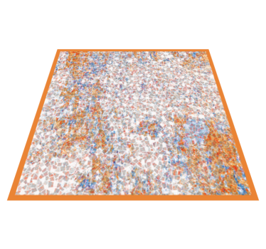 Tapis vinyle cuisine texture mosaïque grise porcelaine - TenStickers