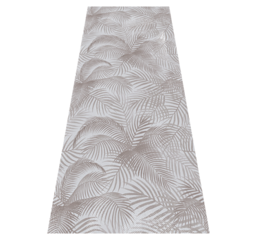 Tapis vinyle chambre botanique élégant gris années 80 - TenStickers