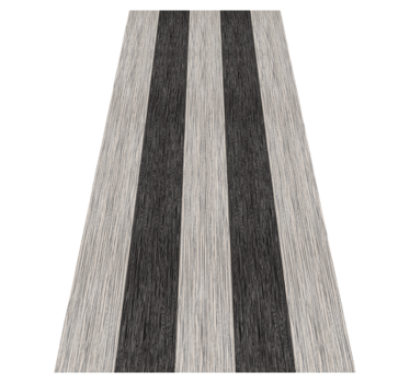 Tapis vinyle chambre effet bois noir et blanc - TenStickers