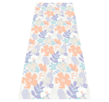 Tapis vinyle chambre fleurs originales style nordique - TenStickers