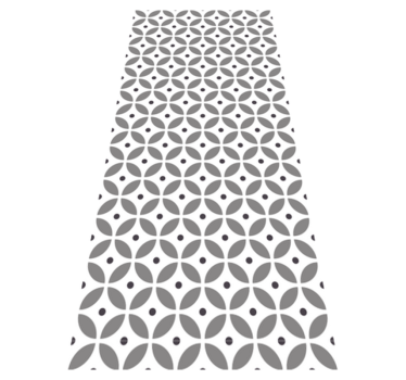 Tapis vinyle chambre cercles sans couture style nordique - TenStickers