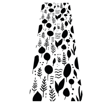 Tapis vinyle chambre images nature noir et blanc - TenStickers