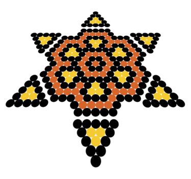 Tapis vinyle chambre sol huichol - TenStickers