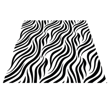 Tapis vinyle animal print motif à rayures zébrées - TenStickers