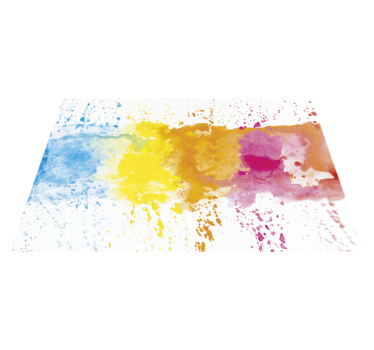 Tapis vinyle éclaboussures peinture colorée - TenStickers