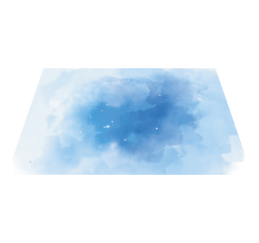 Tapis vinyle minimaliste effet aquarelle bleu - TenStickers