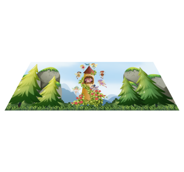 Tapis vinyle pour enfants enchanted Forest Play Area - TenStickers
