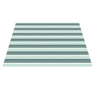 Tapis vinyle ethnique bleu rayé - TenStickers