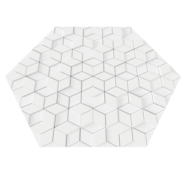 Tapis vinyle salon motif géométrique minimaliste - TenStickers