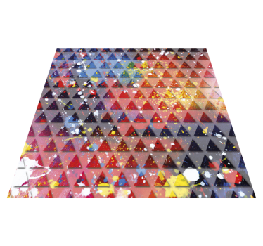 Tapis vinyle géométrique résumé Mosaïque Triangulaire - TenStickers