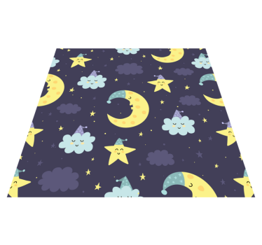 Tapis vinyle pour enfants sommeil céleste - TenStickers