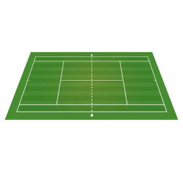 Tapis vinyle route court de tennis - TenStickers