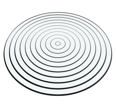 Ondes sonores de tapis vinyle minimaliste - TenStickers
