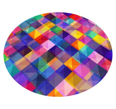 Tapis de vinyle mosaïque de couleur moderne - TenStickers