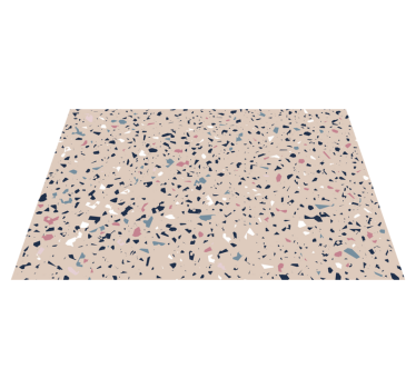 Tapis en vinyle texture pierre terrazzo - TenStickers