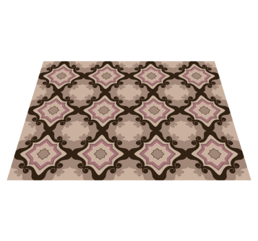 Tapis vinyle salon modèle de carreaux de mosaïque - TenStickers