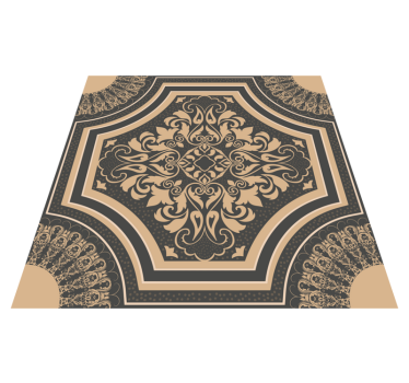Tapis mosaique vinyle mosaïque ornementale - TenStickers