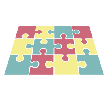Tapis vinyle jeux jeu de pièces de puzzle - TenStickers
