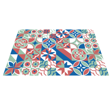 Tapis de cuisine en vinyle à adhesif decos différents - TenStickers