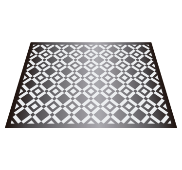 Tapis vinyle salon diamants géométriques - TenStickers