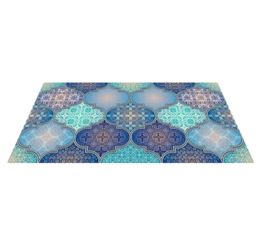 Tapis vinyle carreaux de ciment motifs de tuiles complexes - TenStickers