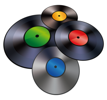 Tapis vinyle vintage disques vinyles - TenStickers