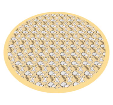 Tapis vinyle Lapins et hérissons - TenStickers