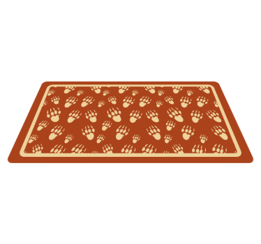 Tapis vinyle animal conception de modèle de patte - TenStickers