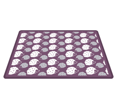 Tapis vinyle pour enfants hérissons de dessin animé - TenStickers