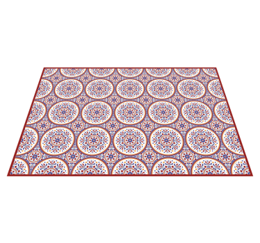 tapis vinyle carreaux de ciment Carreaux de majolique - TenStickers