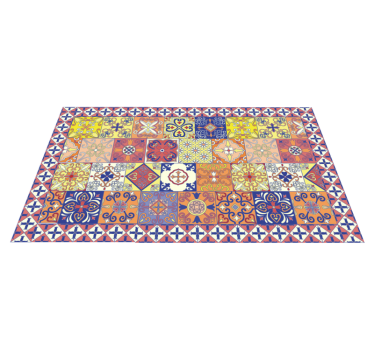 tapis vinyle carreaux de ciment Mexicain - TenStickers